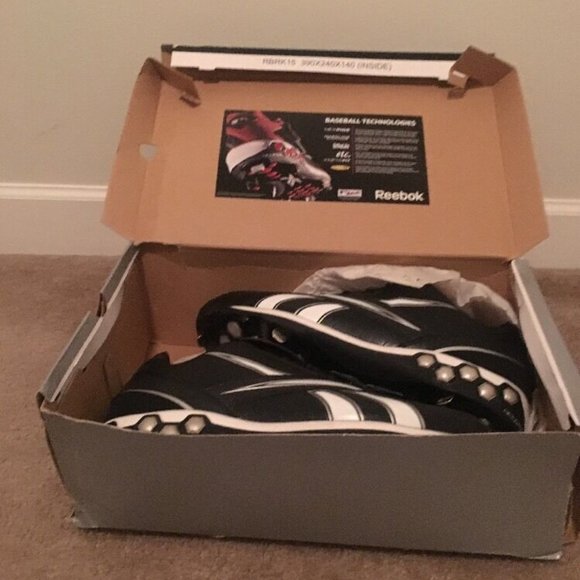 REEBOK Men's Baseball Softball Cleats High & Low Hexmetal Sports Shoes Sz 15 - Picture 1 of 11